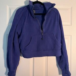 Lululemon Scuba Oversized Funnel Neck Half Zip, Color Psychic, Size M/L